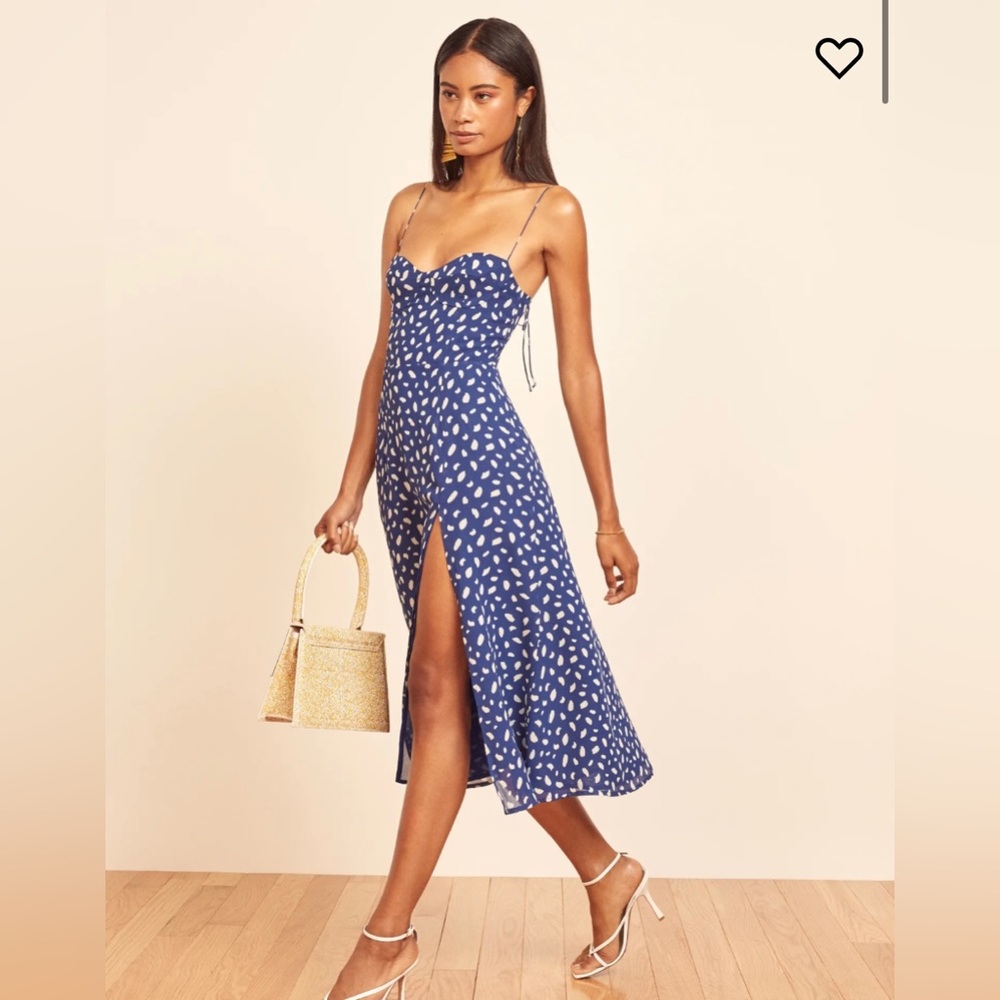 Reformation Juliette Dress Blue Moray (size 4)